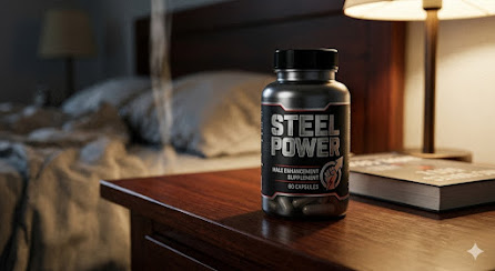 Steel Power Male Enhancement supplement bottle